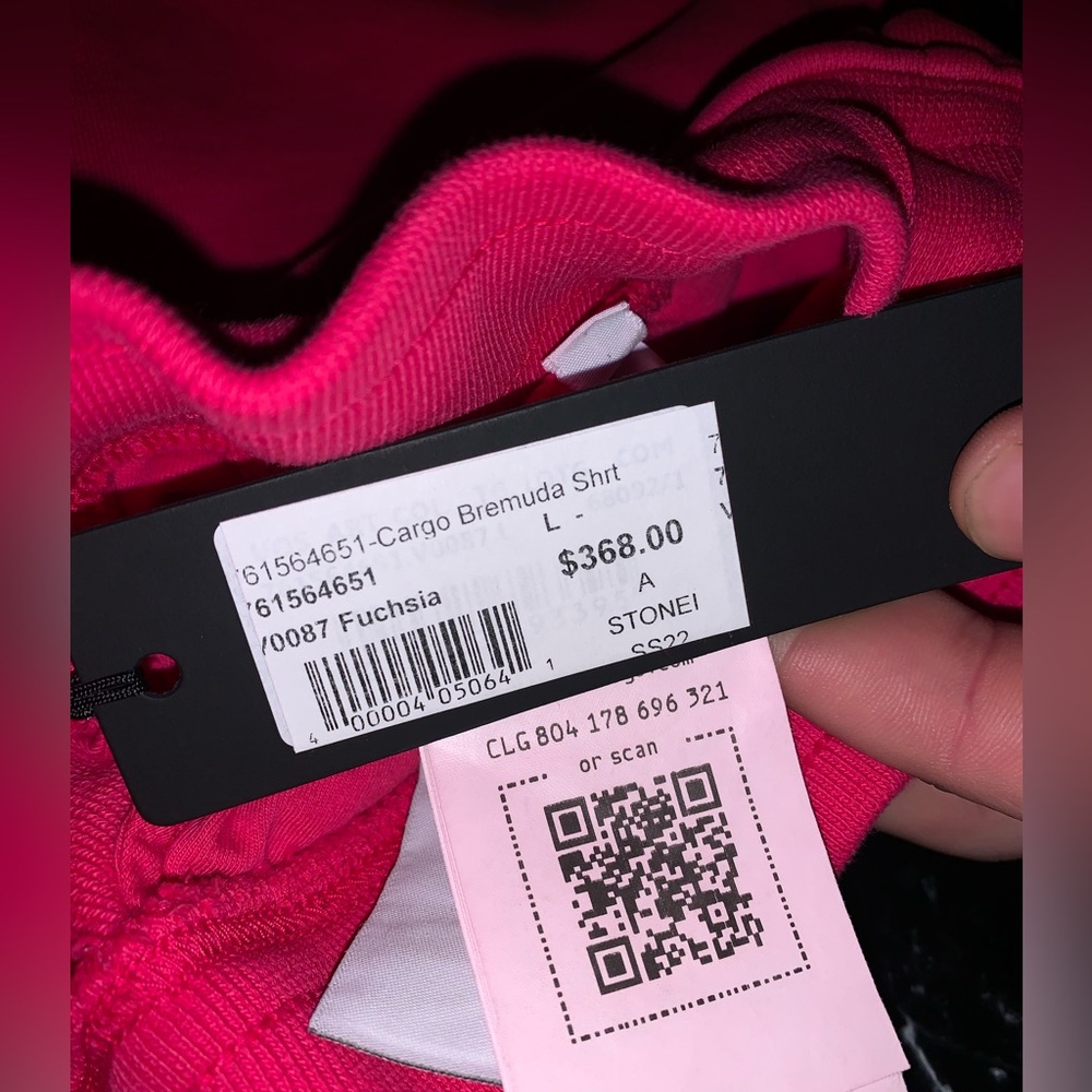 Stone island bright pink shorts